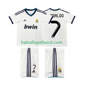 Jalkapallo Pelipaidat/Peliasut Real Madrid Cristiano Ronaldo 7 2012 2013 Retro Lasten Kotipaita Lyhythihainen